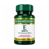 Natures Bounty Vitamin E 400IU 50mcg With Selenium 30 Softgel - Chemist Warehouse UAE