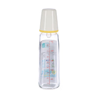 Pigeon Glass Feeding Bottle White Cap 240ml
