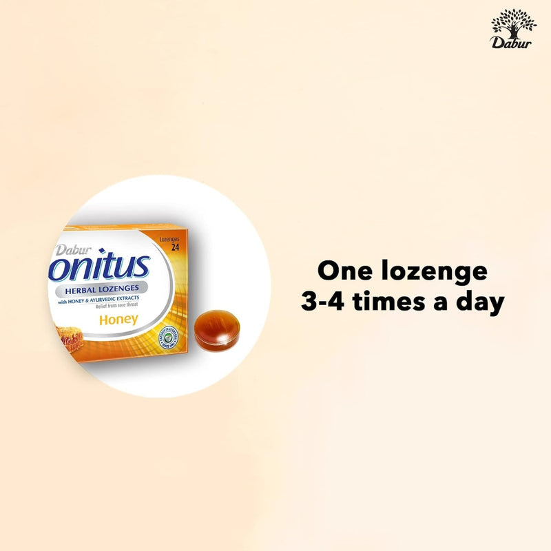 Dabur Honitus Herbal Honey 24 Lozenges