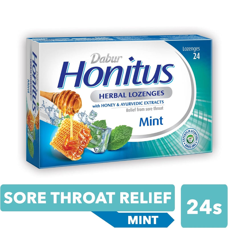 Dabur Honitus Herbal Mint  24 Lozenges