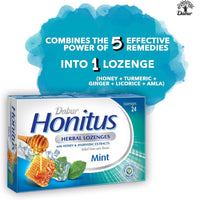 Dabur Honitus Herbal Mint  24 Lozenges