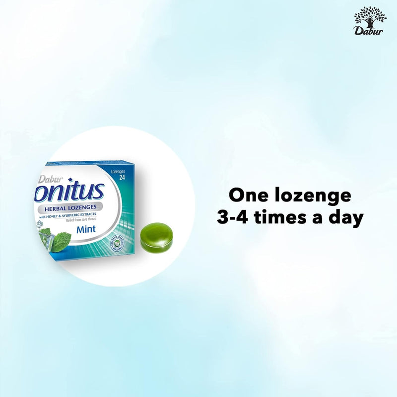 Dabur Honitus Herbal Mint  24 Lozenges