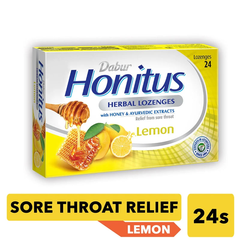 Dabur Honitus Herbal Lemon 24 Lozenges