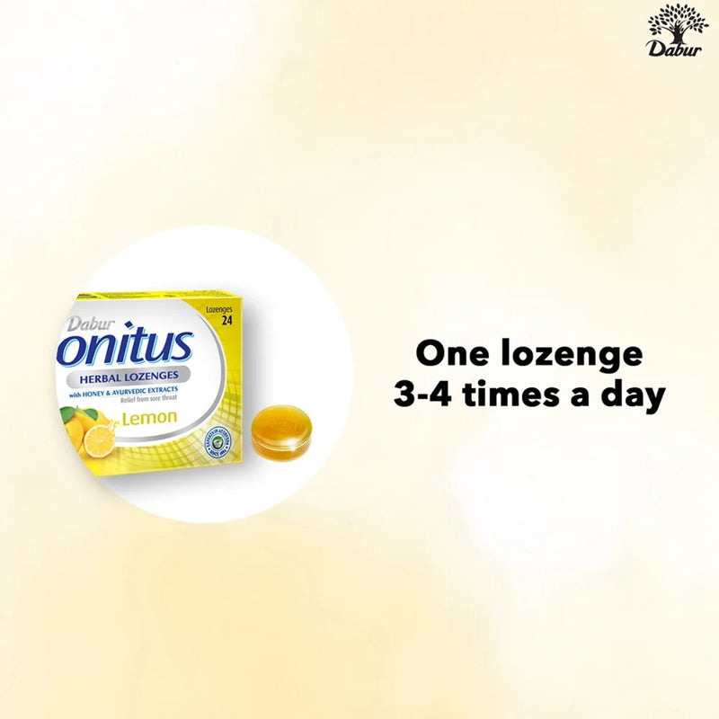 Dabur Honitus Herbal Lemon 24 Lozenges
