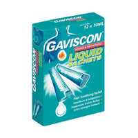 Gaviscon Advance Liquid Peppermint 10ml 12 Sachets