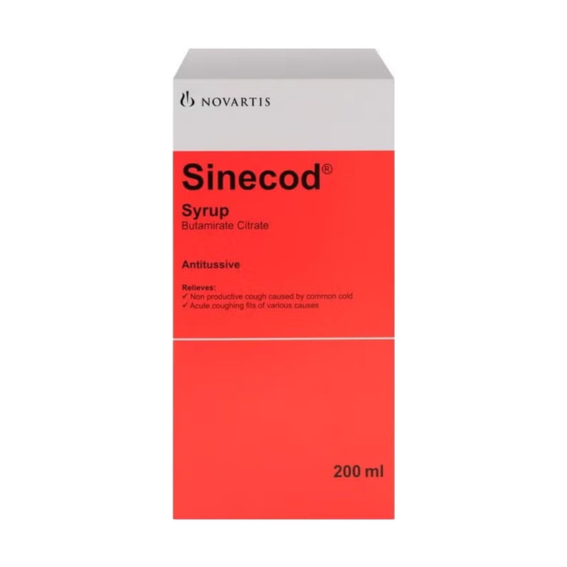 Sinecod 0.15% شراب 200 مل