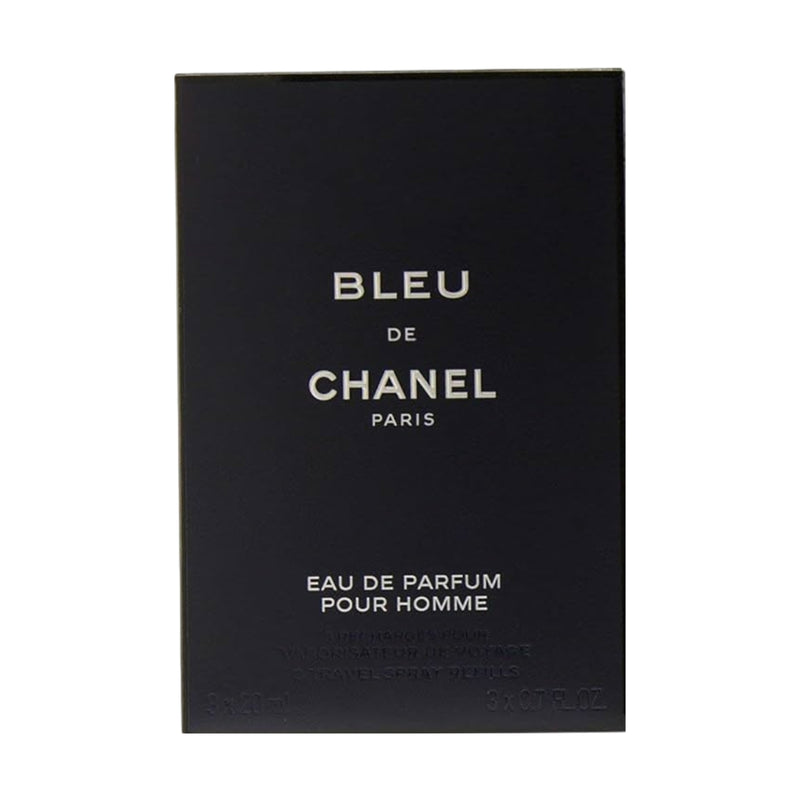 Chanel Bleu De Chanel Pour Homme Eau de Parfum 20 ml x 3 Refill Travel Spray