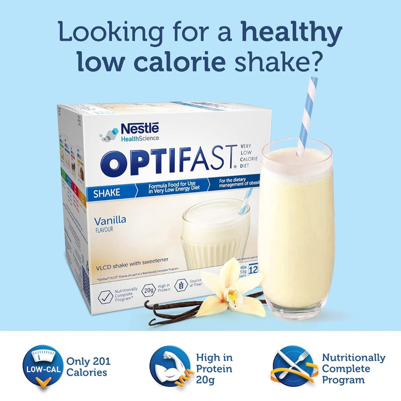 Optifast Very Low Calorie Diet Shake Vanilla Flavor 636g