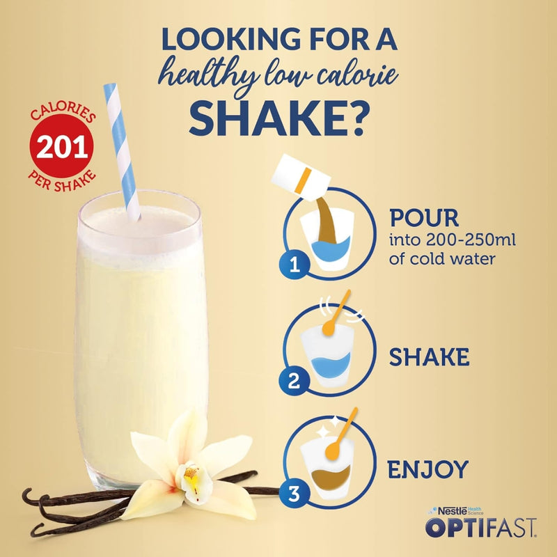 Optifast Very Low Calorie Diet Shake Vanilla Flavor 636g