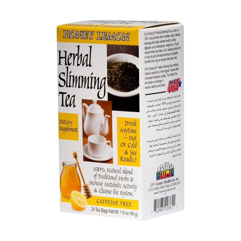 21st Century Herbal Slimming Tea Honey Lemon 24 Bags
