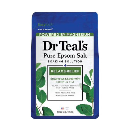 Dr Teals Pure Epsom Salt Soaking Solution Relax & Relief 1.36kg