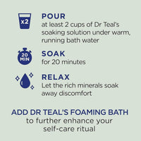 Dr Teals Pure Epsom Salt Soaking Solution Relax & Relief 450g