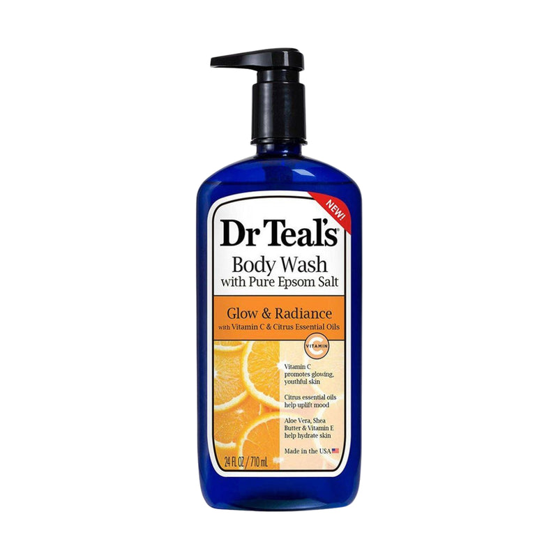Dr Teals Body Wash With Pure Epsom Salt Glow & Radiance 710ml