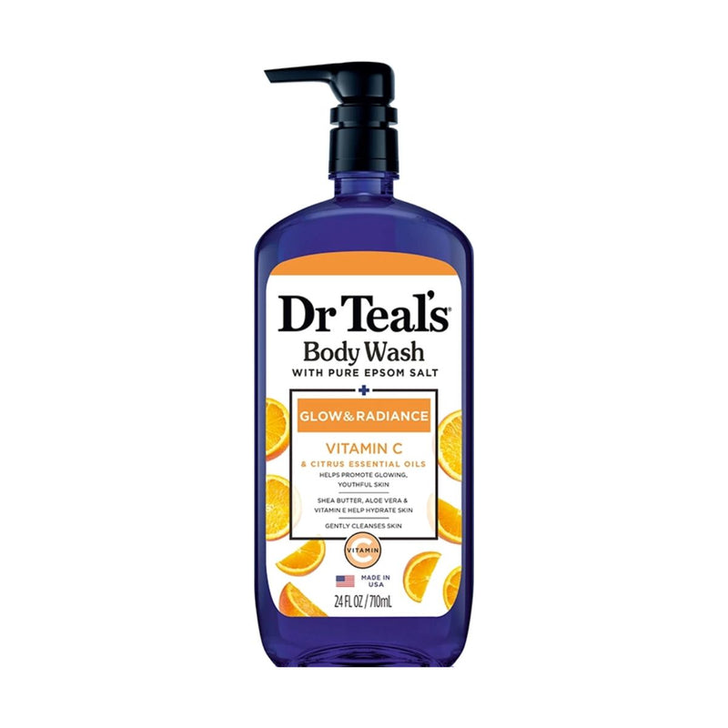 Dr Teals Body Wash With Pure Epsom Salt Glow & Radiance 710ml