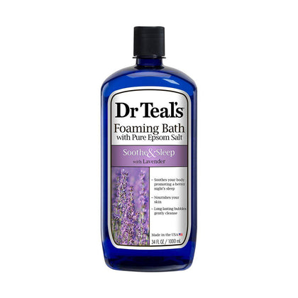 Dr Teals Foaming Bath With Pure Epsom Salt Soothe & Sleep 1L