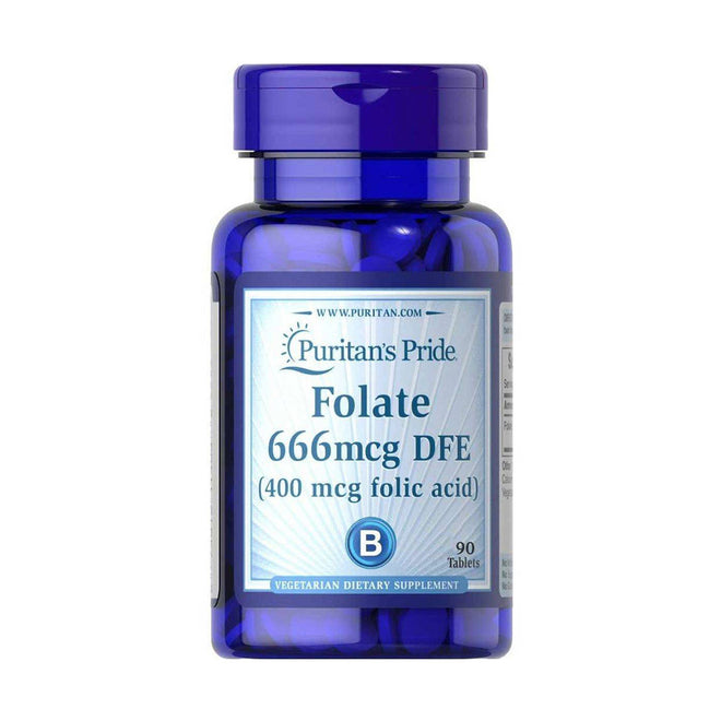Puritans Pride Folic Acid 400mcg 90 Tablets