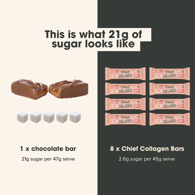 Chief Collagen Protein Bar Cashew Shortbread 45g