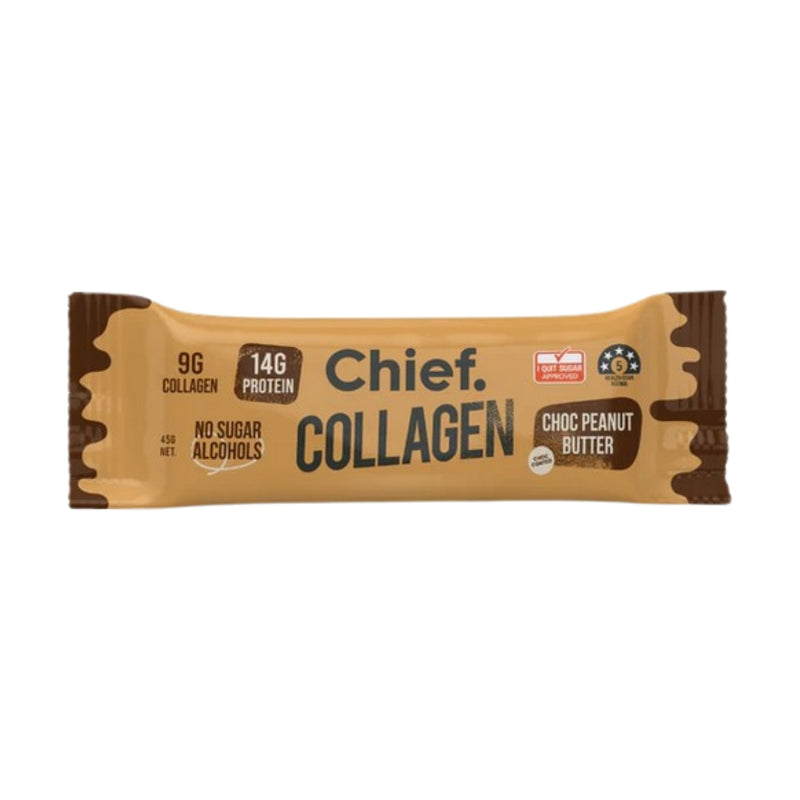 Chief Collagen Protein Bar Chocolate Peanut Butter 45g