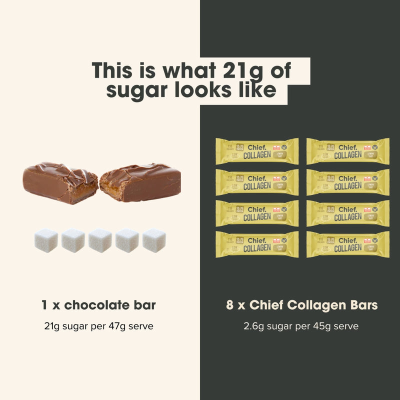 Chief Collagen Protein Bar Lemon Tart 45g