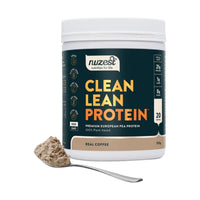 Nuzest Clean Lean Premium Pea Protein Drink Mix Real Coffee 500g