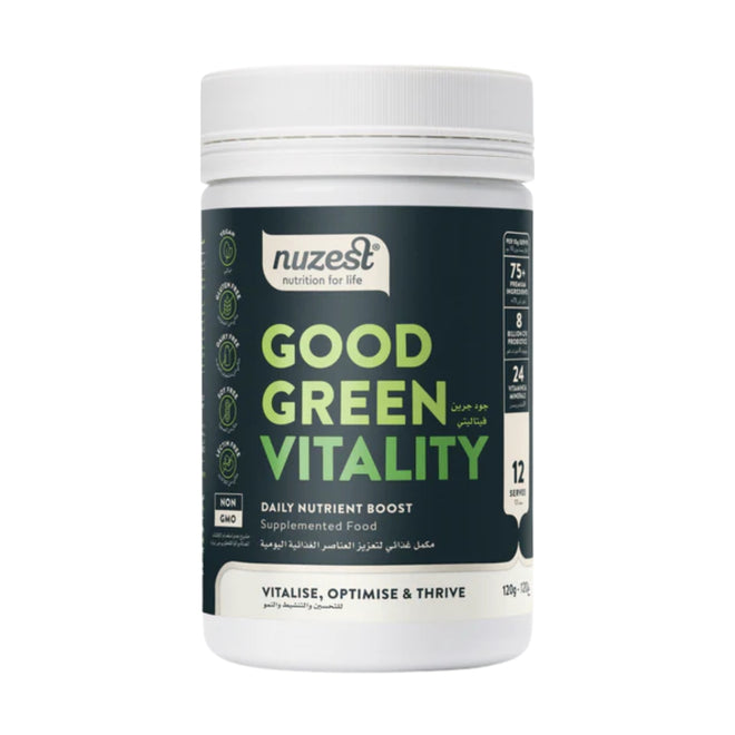 Nuzest Good Green Vitality Daily Nutrient Boost Supplemented Food Powder 120g
