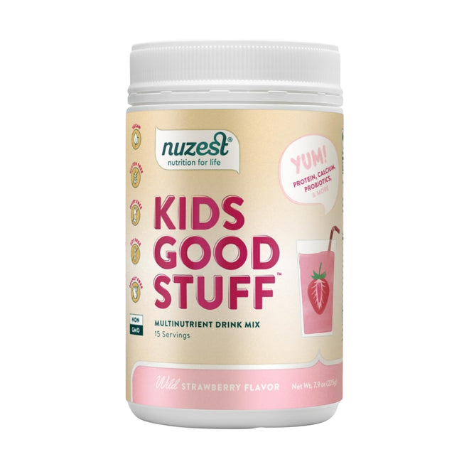 Nuzest Kids Good Stuff Multinutrient Drink Mix Wild Strawberry 225g