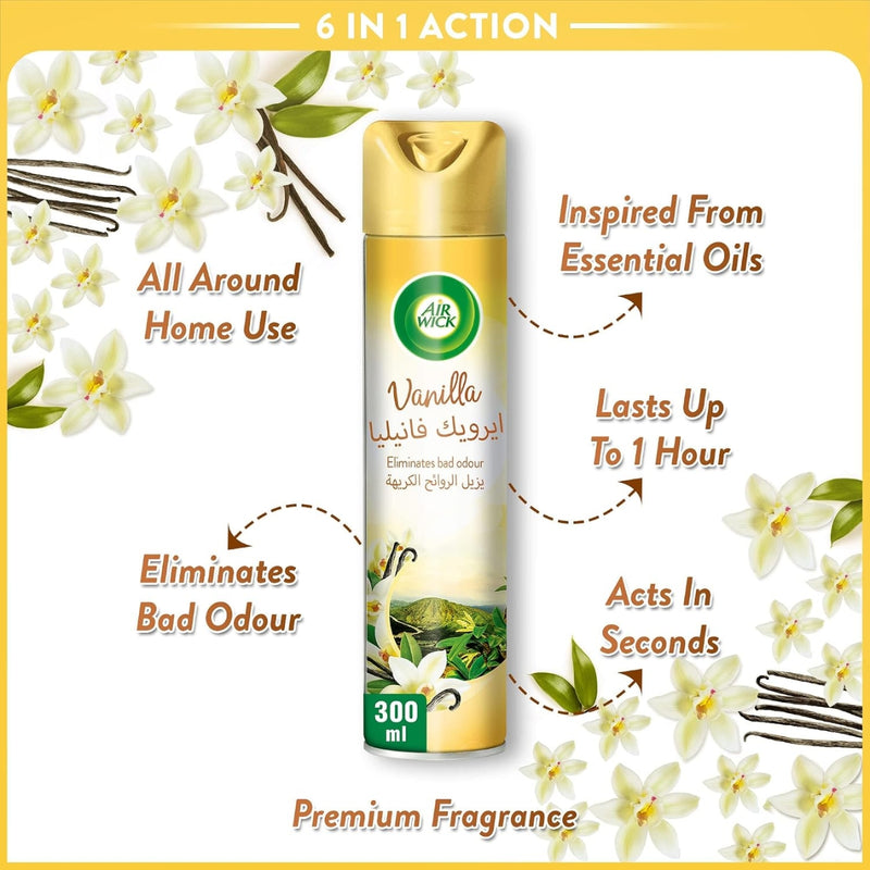 Air Wick Air Freshener Aerosol Spray Vanilla 300ml
