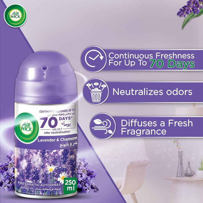 Air Wick Air Freshener Freshmatic Automatic Spray Refill Lavender 250ml