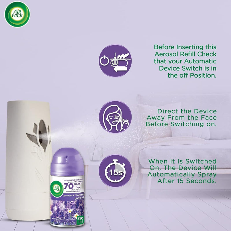 Air Wick Air Freshener Freshmatic Automatic Spray Refill Lavender 250ml