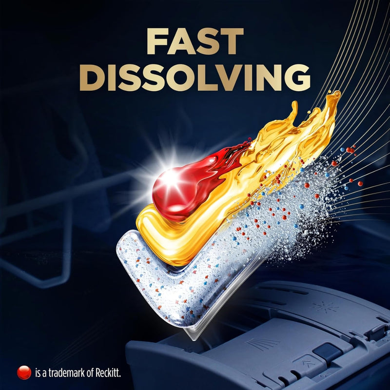 Finish Powerball Ultimate Plus All In 1 Lemon Sparkle 75 Dishwasher Tablets