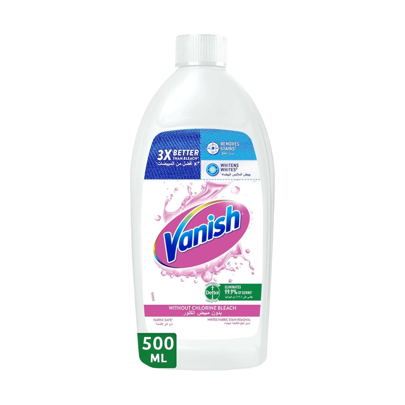 Vanish Stain Remover White Fabric Without Chlorine Bleach 500ml
