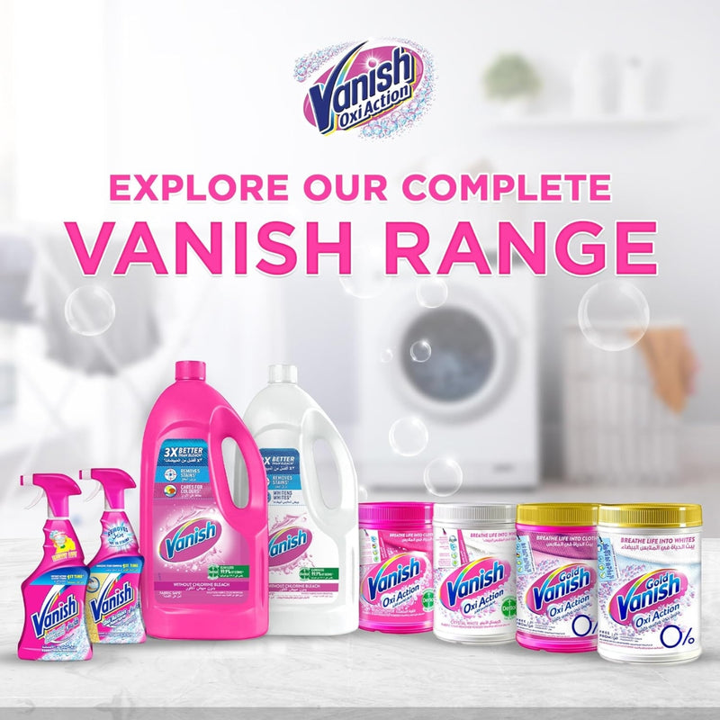 Vanish Stain Remover White Fabric Without Chlorine Bleach 500ml
