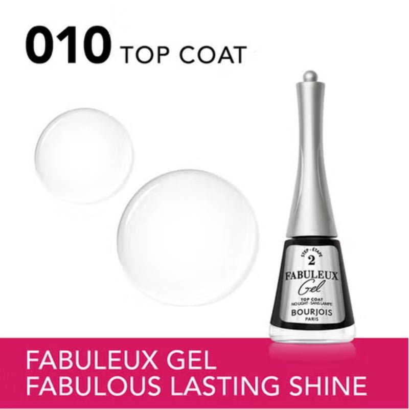Bourjois Fabuleux Gel Nail Polish 010 Top Coat 9ml