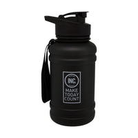 INC Water Bottle Flip Top Matte Black 1L