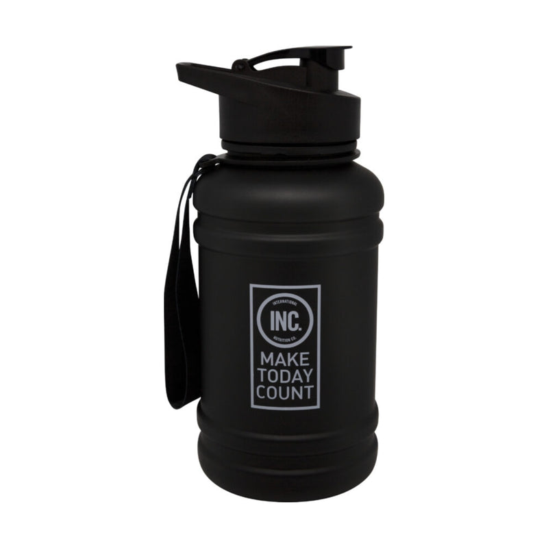 INC Water Bottle Flip Top Matte Black 1L