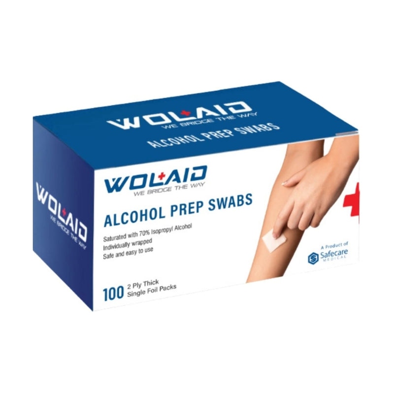 Wolaid Alcohol Prep Swabs 100 Pieces