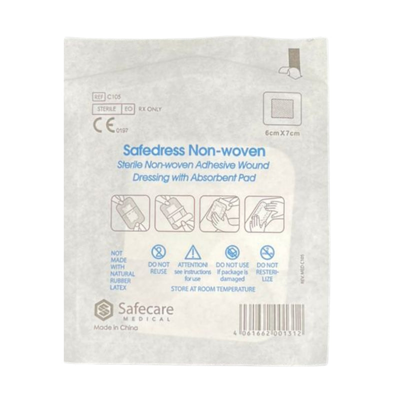 Wolaid Safedress Transparent Sterile Film Dressing With Pad 6cmx7cm