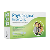 Physiologica محلول للأنف جرعة واحدة مفرط التوتر 5 مل 20 عبوة