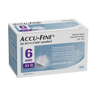 Accu-Fine Insulin Pen Needles Sterile 32gx6mm 100 Packs