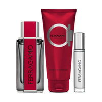 Salvatore Ferragamo Red Leather Eau de Parfum 100ml + Eau de Parfum 10ml + Shampoo & Shower Gel 100ml Gift Set
