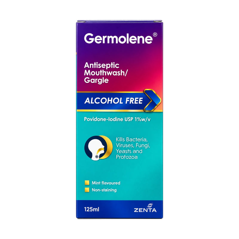 Germidine Mouthwash Gargle Alcohol Free 125ml