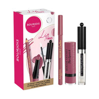 Bourjois Lip Trio Lip Liner + Velvet the Lipstick + Gloss Fabuleux Promo Set
