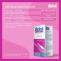 Adol 120mg/5ml Syrup 100ml