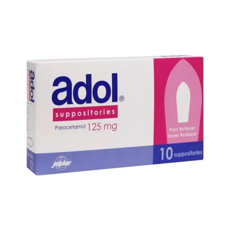 Adol 125mg Rectal Suppositories 10 Strips