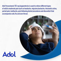 Adol 125mg Rectal Suppositories 10 Strips