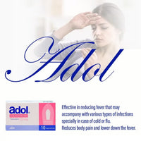 Adol 125mg Rectal Suppositories 10 Strips