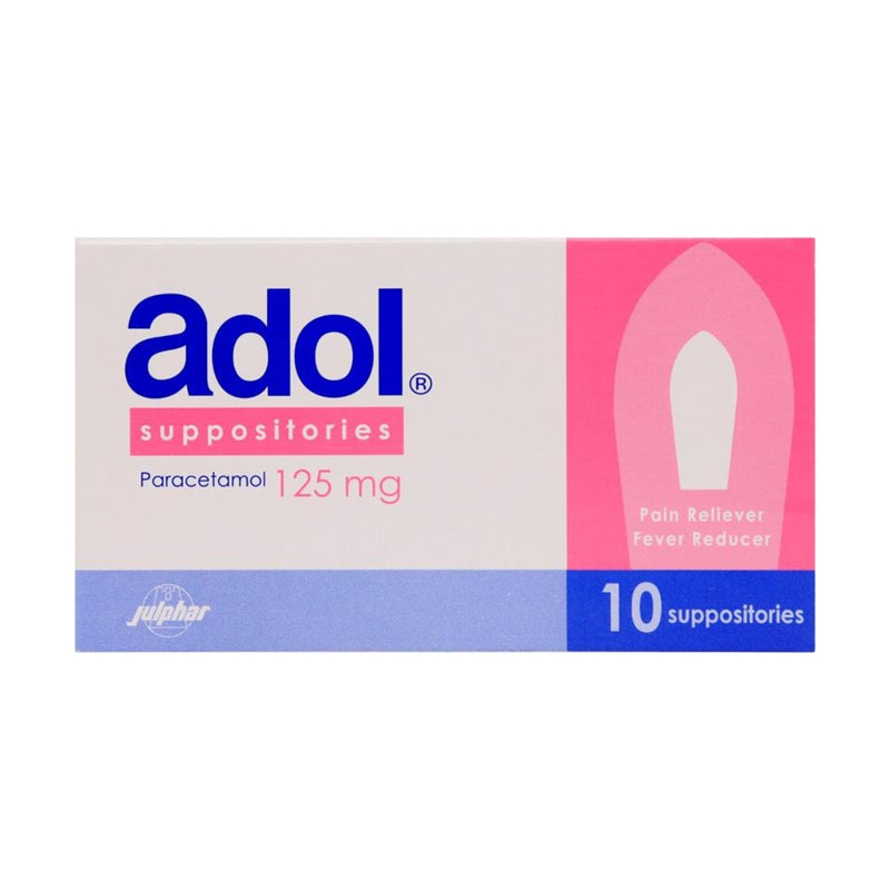 Adol 125mg Rectal Suppositories 10 Strips