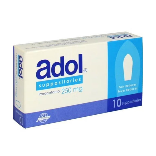 Adol 250mg Rectal Suppositories 10 Strips
