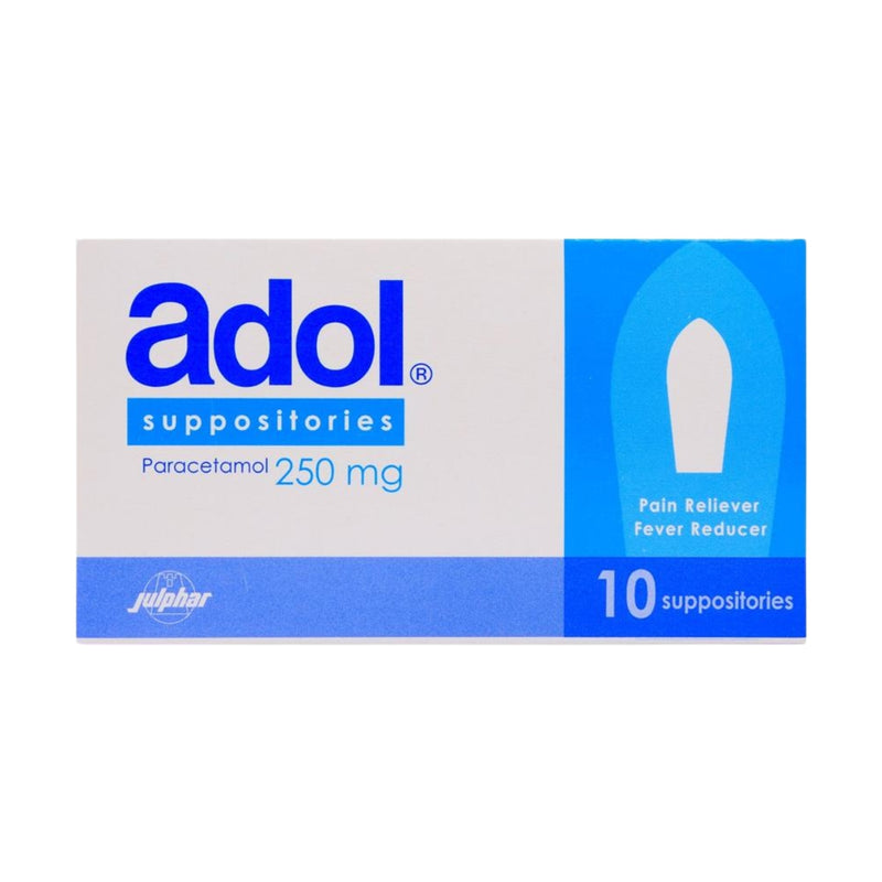 Adol 250mg Rectal Suppositories 10 Strips