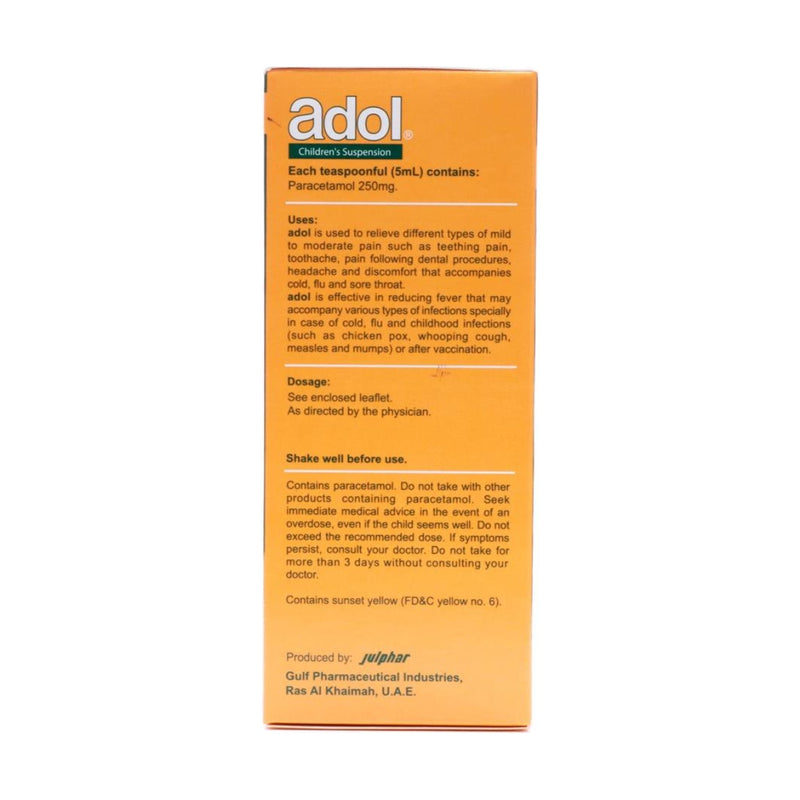 Adol 250mg/5ml Suspension 100ml